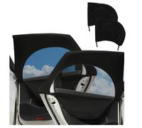 Car Window Shades For Baby Compatible With LR Range Rover Sport SVR,2 PCS,rear window,breathable and heat insulating,with zipper for easy switching between two modes(Black)