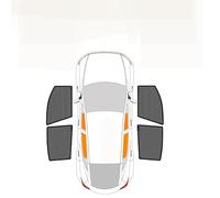 Car Window Shades For Equinox 4 Dr Suv 2018-2024 Magnetic Curtain Mesh Front Windshield Frame Car Window Sunshade(Front Rear -4Pcs)