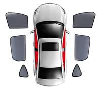 Car Window Shades for Honda City 2007-2014, Side Window Sun Shade Sunshade UV Protection Stretchable Breathable,F-6pcs