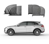 Car Window Shades for Mitsubishi Lancer EX 2010-2014, Car Rear Side Window Sunshade Breathable Mesh with UV Protection Mosquito and Insect Repellent,C/Front and rear windows-4ps