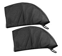 Car Window Shades For Nissan Qashqai, Stretchable Breathable Cars Sun Visor, UV Protection Breathable Mesh Window Covers, Car Side Window Sunshades,2 pcs front guards 85x64cm