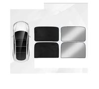 Car Window Shades For Tesla For Model 3 For Highland 2023-2024 Privacy Sun Shade -Fit Side Window Sunroof Sunshade Blind Shading For Camping Rest Windshield Sun Shade(Sunroof Black Suede)