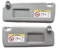 Car Window Shades For Toyota For Land For Cruiser For Prado 2010-2023 Front Sun Visor Beige Sun Visor Replacement Left Hand Drive Car Accessories(Gray left right set)