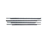 Car Window Side Seal Strip 4PCS Car Outer Window Rubber Weatherstrip For Mitsubishi For Outlander For Sport GA For ASX RVR 2011-2020 Sealing Strip Car Accessories Door Window Seal(Chrome)