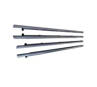 Car Window Side Seal Strip 4pcs Car Window Weatherstrips Moulding Trim Seal Belt For Accord 9th 2014 2015 2016 Door Window Seal(Chrome)