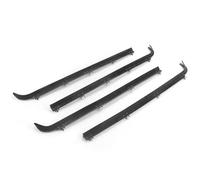 Car Window Side Seal Strip 4PCS Inner & Outer Car Door Window Seal Belt Weatherstrip Kits For F250 F350 1987-1997 F2TZ1521457A E7TZ1521453A Door Window Seal