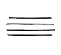 Car Window Side Seal Strip For Citroen For Elysee 2014 2015 2016 Car Window Glass Rubber Weatherstrip Side Door Outer Seal Moulding Trim Door Window Seal(Chrome)