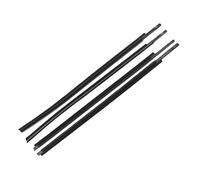 Car Window Side Seal Strip for Tundra for Crew Max 2007-2018 Outer Window Weatherstrip Glass Seal Belt Trim Sealing Rubber Strips(2 Doors)