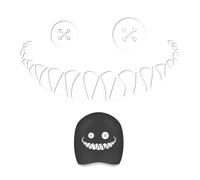Car Window Sticker Smiling Face Creative Decorative Waterproof