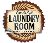Car Window Stickers Open Laundry Room: Wash, Dry, Fold Stickers 10Pcs Stickers for Your Car Funny Alcohol Signs(6X9CM)