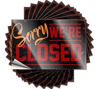 Car Window Stickers Sorry We're Closed Funny Sticker 10 Pcs Tool Box Stickers Car Sticker(12X18CM)