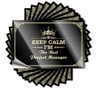 Car Window Stickers Toolbox Stickers and Decals Keep Calm I'm The Best Project Manager Stickers Inappropriate Stickers Racing Stickers(8X12CM)