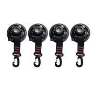 Car Window Suction Cup Hook, Suction Cup Hook for Windshield, 360 Degree Rotating Vacuum Glass Suction Cup Hook for Outdoor, 4 x Truck Boat Window Vacuum Hooks for Camping Rear Tent