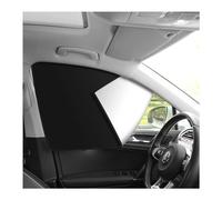 Car Window Sun Shade, 2 Pcs Auto Side Front Magnetic Windshield Curtains, Sun Heat Blocker and UV Rays Protector, Universal Window Covers for Car, Silver-Front Window (Master and copilot)