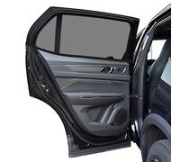 Car Window Sun Shades 2Pack,Stretachable Mesh Net for Universal Car UV Protection for Kids/Baby/Adults/Pets (Rear side, L)