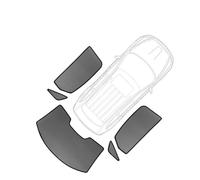 Car Window Sun Shades For Everest 2024 2023 Magnetic Car Sunshade Shield Front Windshield Frame Curtain Rear Side Window Sun Shade Visor(Rear 5 piece)