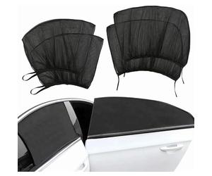 Car Window Sun Shades for Ford Galaxy 2015-2023, Breathable Mesh UV Privacy Protection, Front/Rear Side Door Mosquito Net Blinds,2 PCS Rear Window Covers