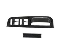Car Window Switch Panel Bezel Trim Insert Replacement Curved Panel With Small Trim Piece Interior Door Control, 4-Hole Window Control Switch Bezel, OE 3B1867171E, Suitable For 4-Door Vehicles