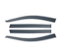 Car Window Visor Car Window Visor for Mazda 2 for Demio DJ DL 2015~2024 Door Smoke Vent Awning Sun Rain Eyebrow Cover Deflector(Sedan)