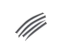 Car Window Visor Compatible For Hyundai Grand I10 BA 2013~2022 Long Version Waterproof Wind Rain Visor Sun Deflector Shade Auto Accessories(Black Transparent)