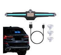 Car Window Warning Light Lamp, Rear Windshield Solar Blue Safety Device, Automotive Aid Tool with Sturdy Build, Comfortable Reliable Daily Use, Premium Quality Driving Accessory 11.22x2.36x0.71 inches