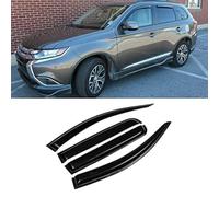 Car Window Wind Deflectors for Mitsubishi Outlander 2014-2020,Front and Rear Door Side Stick-On Rain Window Shield Visor Smoke Guards Accessories