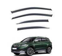 Car Window Wind Deflectors for SKODA KAROQ MK1-NU7 2018+, Window Wind Deflector Visor Rain Smoke Guards Automotive Accessories