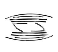 Car Window Wind Deflectors For Tesla For Model 3 2017-2023 Door Trim Cover Exterior Moulding Decoration Carbon Fiber Sticker Trim(Titanium Black)