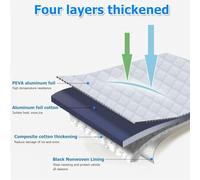 Car Windscreen Cover, Car Windshield Cover Winter, Windscreen Cover For Snow Ice Frost Sun Uv Dust Protection, Foldable Sun Shadev Trucks, SUVs & Vans, Universal Fit Shades Protects Dashboard