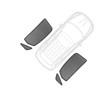 Car Windscreen Cover For Everest 2024 2023 Magnetic Car Sunshade Shield Front Windshield Frame Curtain Rear Side Window Sun Shade Visor(Rear Triangular)