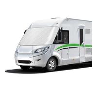 Car Windscreen Cover for Integrated Motorhomes, Front Windshield Wrap Cover Waterproof for A-Class, Motorhome Windshield Cover, Snow, Ice, Frost, Dust, Sun, Silver