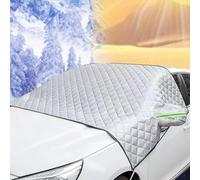 Car Windscreen Cover for Kia Niro EV 2018-2020 2021 2022 2023 2024 2025 DE,Windshield Cover with Side Wing Mirror Cover,Front Window Cover Protection for Snow Ice UV Frost Wiper & Mirror Protector