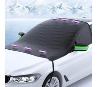 Car Windscreen Cover for Range Rover Velar 2017 2018 2019 2020-2023, Thicken Winter Front Window Covers Thick Antifreeze Outdoor Sun Vehicle Protection,A Green