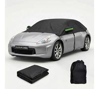 Car Windscreen Cover Waterproof All Weather for Bentley Flying Spur (2006-2025) Top Roof Half Cover Thermal, Outdoor Tarp Garage Windproof Dustproof Snowproof UV Resistant(Black)