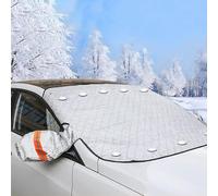 Car Windscreen Covers Frost for Winter, Windscreen Frost Protector with 9 Magnets, Thicken Ice Protection Foils Car Snow Windshield Cover, Front Window Screen Sun Shade, Anti-dust & Anti-UV(156x128cm)