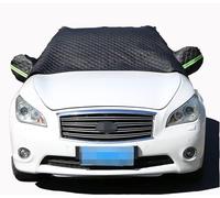 Car Windscreen Mirror Shield Cover for Honda CRV EX Hybrid AWD 2019-2023 2024, Outdoor Snow Frost Resistant Windshield Mirror Protector Cover,Black