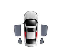Car Windscreen Protective Car Sunshade Shield Front Windshield Frame Curtain For Fiesta Hatchback 2008-2017 Rear Side Baby Window Sun Shade Visor(4pcs Rear Trian)