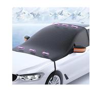 Car Windscreen Snow Cover for Mercedes-Benz EQC (N293 2019-2023), Magnetic Frost Guard Ice Protector, Waterproof Winter Sun Shade with Mirror Covers Reflective Strips Outdoor