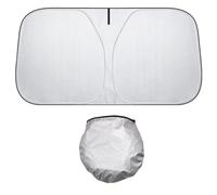 Car Windscreen Sun Shade, 2025 New Laser Car Windshield Sunshade, Blocks 99% UV Rays, Compact & Easy to Store, for Vehicle Truck Bus SUV Sun Heat Protection Keep Your Vehicle Cool (145 * 80cm)