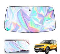 Car Windscreen Sun Shade, 2025 New Reflective & Foldable Windshield Sun Cover, Front Sun Shades Protector Blocks, UV Rays Sunscreen for Windscreen Sunshade, Fits Windshields of Various Sizes (1PC, S)