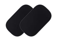 Car Windscreen Sun Shade 2piece Car Electrostatic Sunshade UV Protector Self Adhesive Side Window Mesh Sun Visor Summer Protection Film 50x30 Windscreen Cover(Black film)