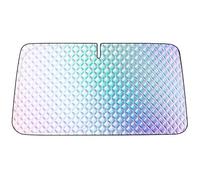 Car Windscreen Sun Shade for Honda Jazz Hybrid 2018-2022 2023 2024 2025 GK | UV Reflective Interior Front Window Protector | Quilted Heat Block Cover | Foldable Sun Visor