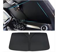 Car Windscreen Sun Shade for Mercedes-Benz C-Class W205 2014-2023, Windscreen Sun Shade Blocks UV Rays Sun Visor Protector Car Accessories,Black