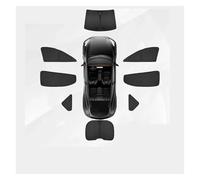 Car Windscreen Sun Shade For Tesla For Model 3 For Highland 2023-2024 Privacy Custom-Fit Side Window Sunroof Sunshade Blind Shading Magnetic Car Sunshade(7PCS)