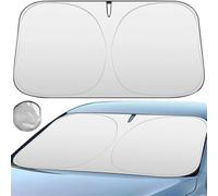 Car Windscreen Sun Shade for Toyota RUSH (5 Seats) J200/F700, Foldable Windshield Sunshade Sun Insulation Block UV Ray Shade Visor Auto Interior Accessories,B/White