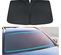 Car Windscreen Sun Shade for Volvo XC60/XC60 Recharge, Anti-UV Sunscreen Protector Window Cover Foldable Preserve the Car's Interior Car Accessories,A Black