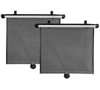 Car Windscreen Sun Shade Side Window Sun Protection Shade With Suction Cups Adjustable Length 2Pcs Car Sunshade Retractable Roller