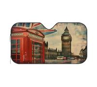 Car Windscreen Sun Shade Vintage London Front Window Sunshade Visor Cover S