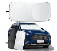 Car Windscreen Sun Shade, Windshield Sunshade for Car Inside, Sunshades Foldable Front Sun Visor Protector Blocks UV Rays Sunscreen for Windscreen Fits Windshields of Various Sizes (150 * 70cm)