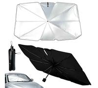 Car Windscreen Sun Shades Umbrella, Foldable Car Windshield Sun Shade, 140 x 70 Cm Cars Suns Shade Windshield Suns Visor for Cars Shades To Keep The Vehicle Cool for Daily Use